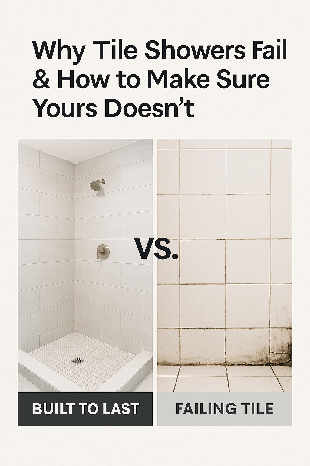 Why Tile Showers Fail & How to Make Sure Yours Doesn’t